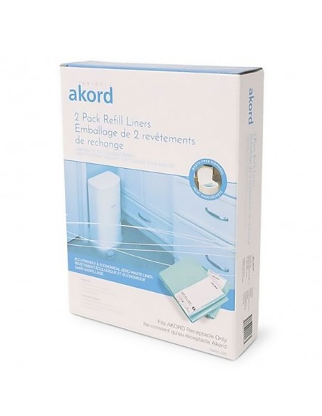 Lot de 2 recharges sac poubelle 26L pour poubelle anti-odeur