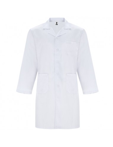 Blouse unisexe blanche à manches longues