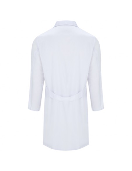 Blouse unisexe blanche à manches longues