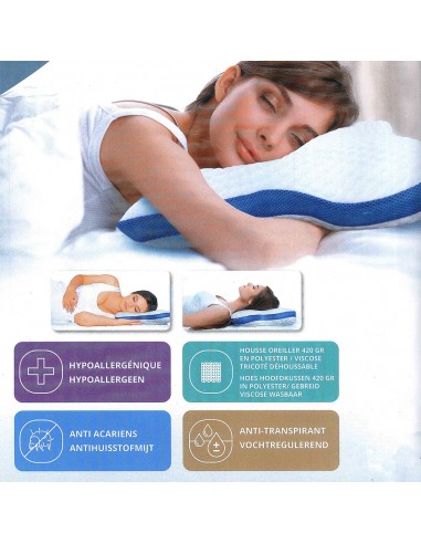 oreiller Visco buterffly 53 x 44 x 14 cm