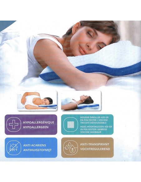 oreiller Visco buterffly 53 x 44 x 14 cm