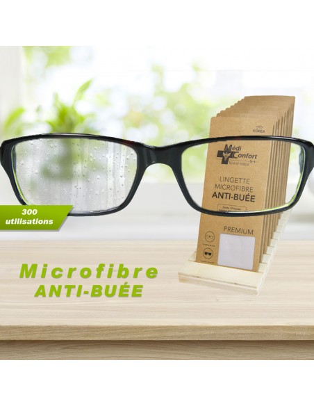 Lingette microfibre anti-buée