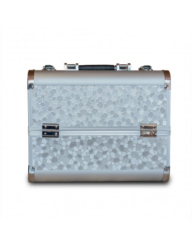 Valise grise écaille 30 X 20 X 25 CM