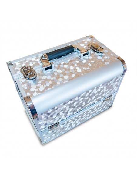 Valise grise écaille 30 X 20 X 25 CM