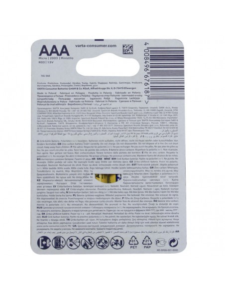 Piles Varta 4 u. AAA