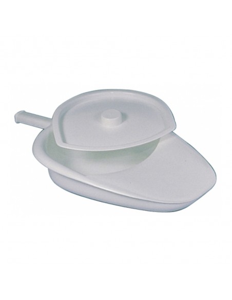 Bassin de lit PANTOUFLE PVC blanc + couvercle