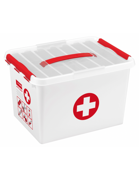 Q-LINE Secours 22 litres 40 X 30 X 26 CM + 1 Panier