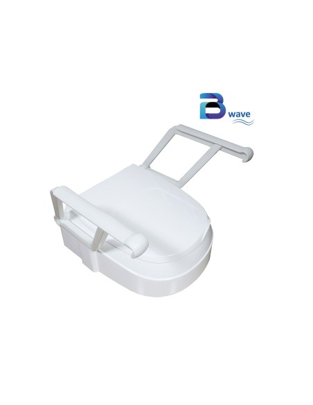 Rehausse WC avec accoudoirs escamotables Rehausse WC avec accoudoirs escamotables