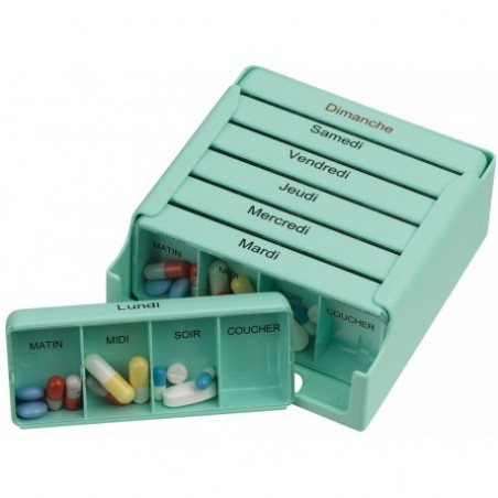 Pilulier hebdo tiroirs Medi 7  fr/nl