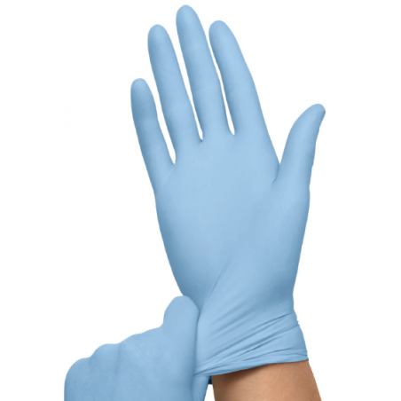 Gants Nitrile bleu non poudré