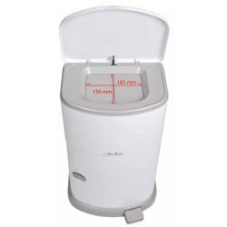 Poubelle Anti-odeur pour langes 41L 2